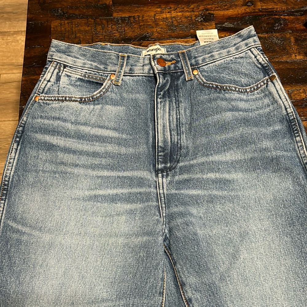 Wranglers high rise flare jeans